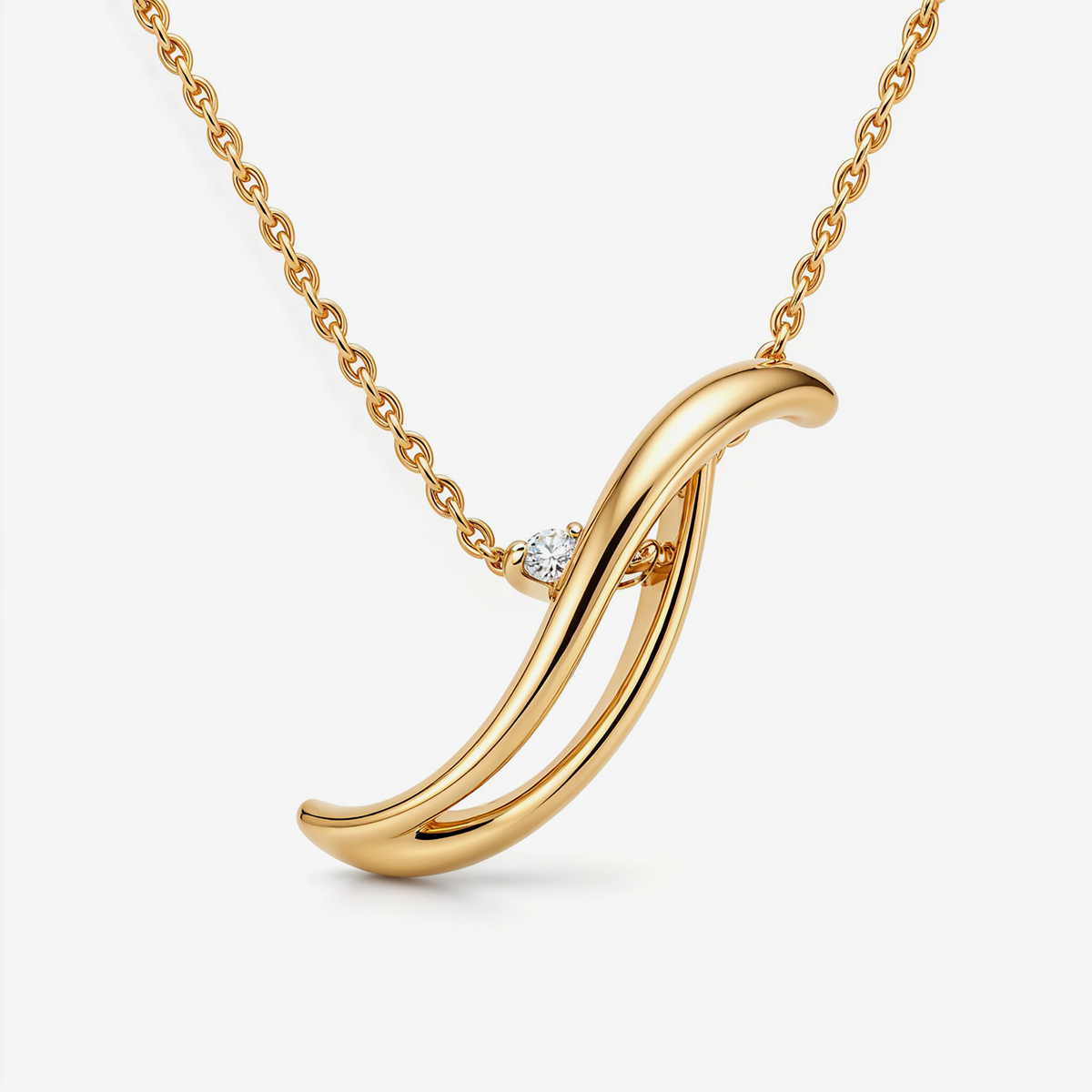 Kundan Curve Necklace