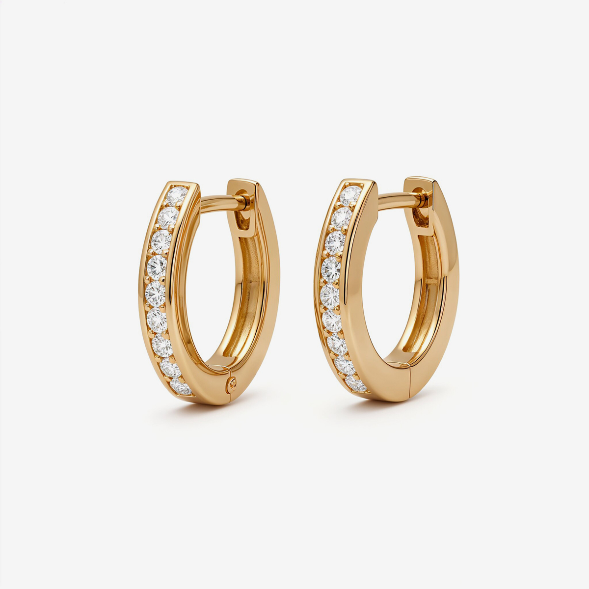 Diamond Hoop Earrings